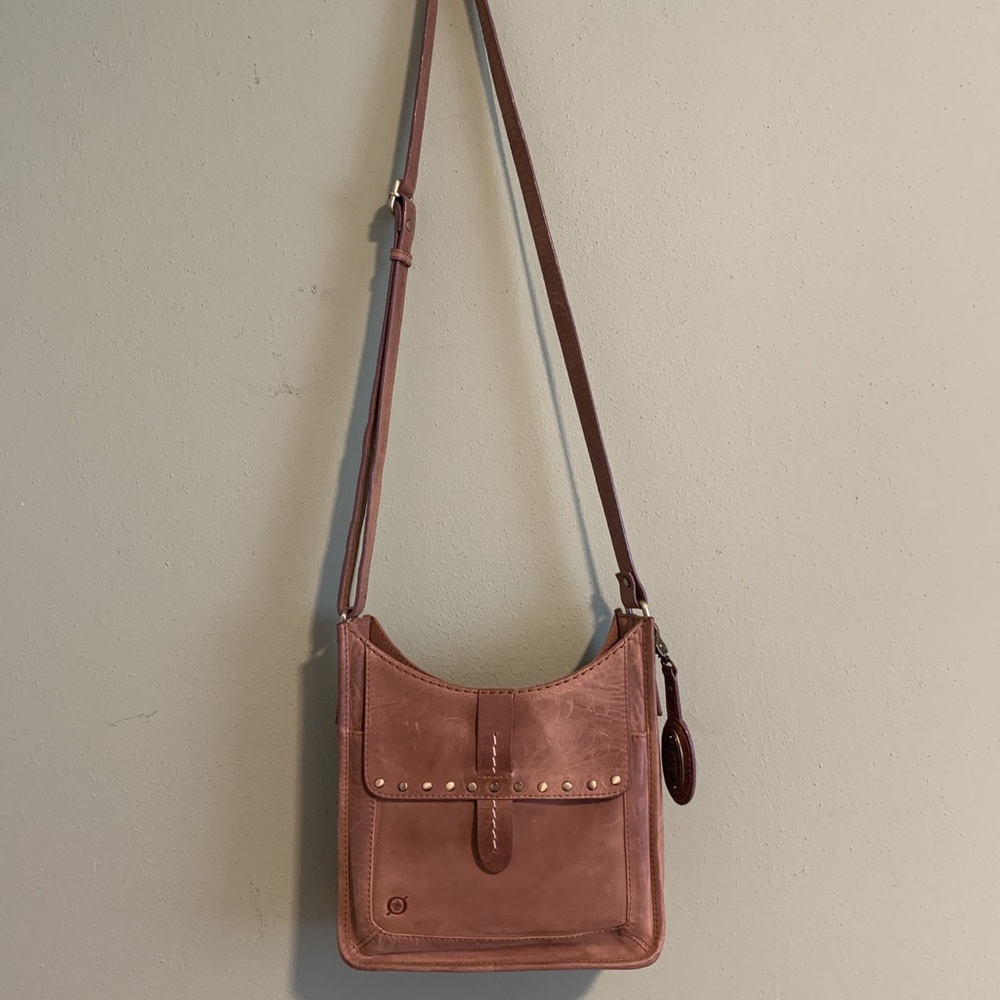 Leather crossbody purse